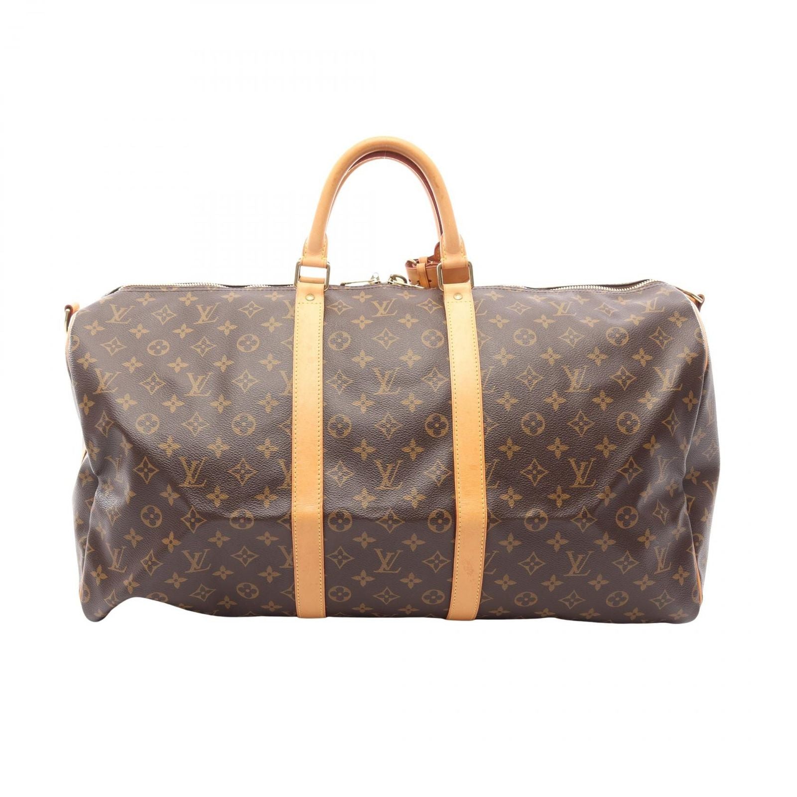 Louis Vuitton Boston Bag Keepall 55 Monogram Leather