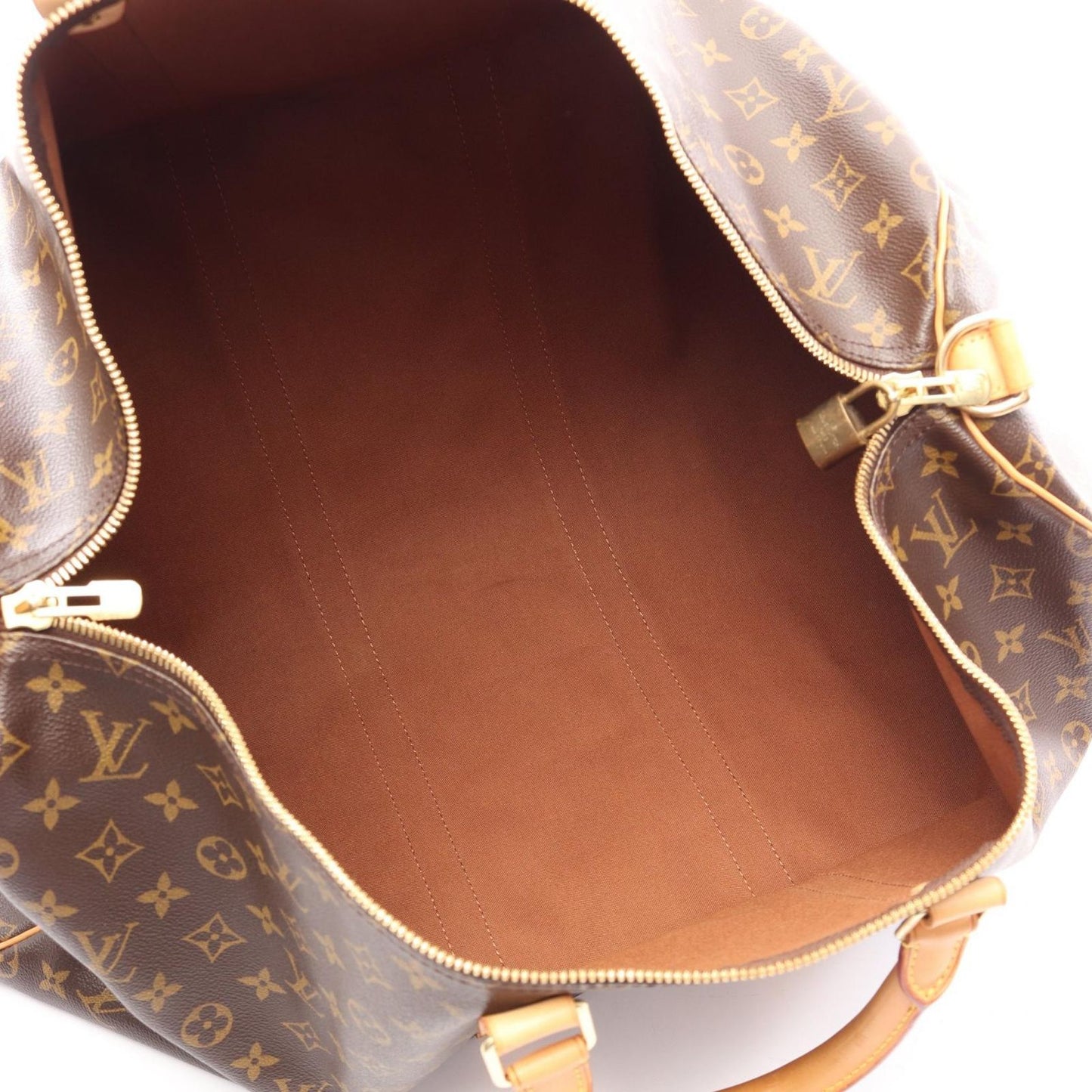 Louis Vuitton Boston Bag Keepall 55 Monogram Leather — view 3
