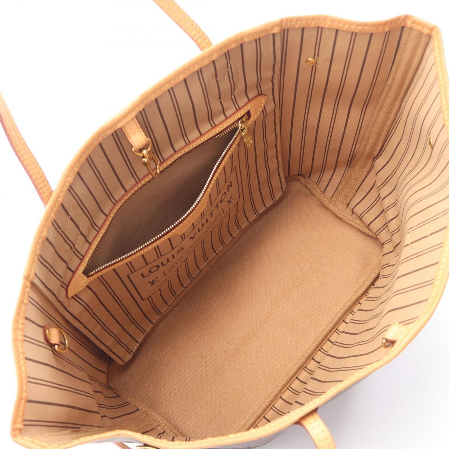 Louis Vuitton Tote Bag Neverfull MM Monogram Leather — view 3
