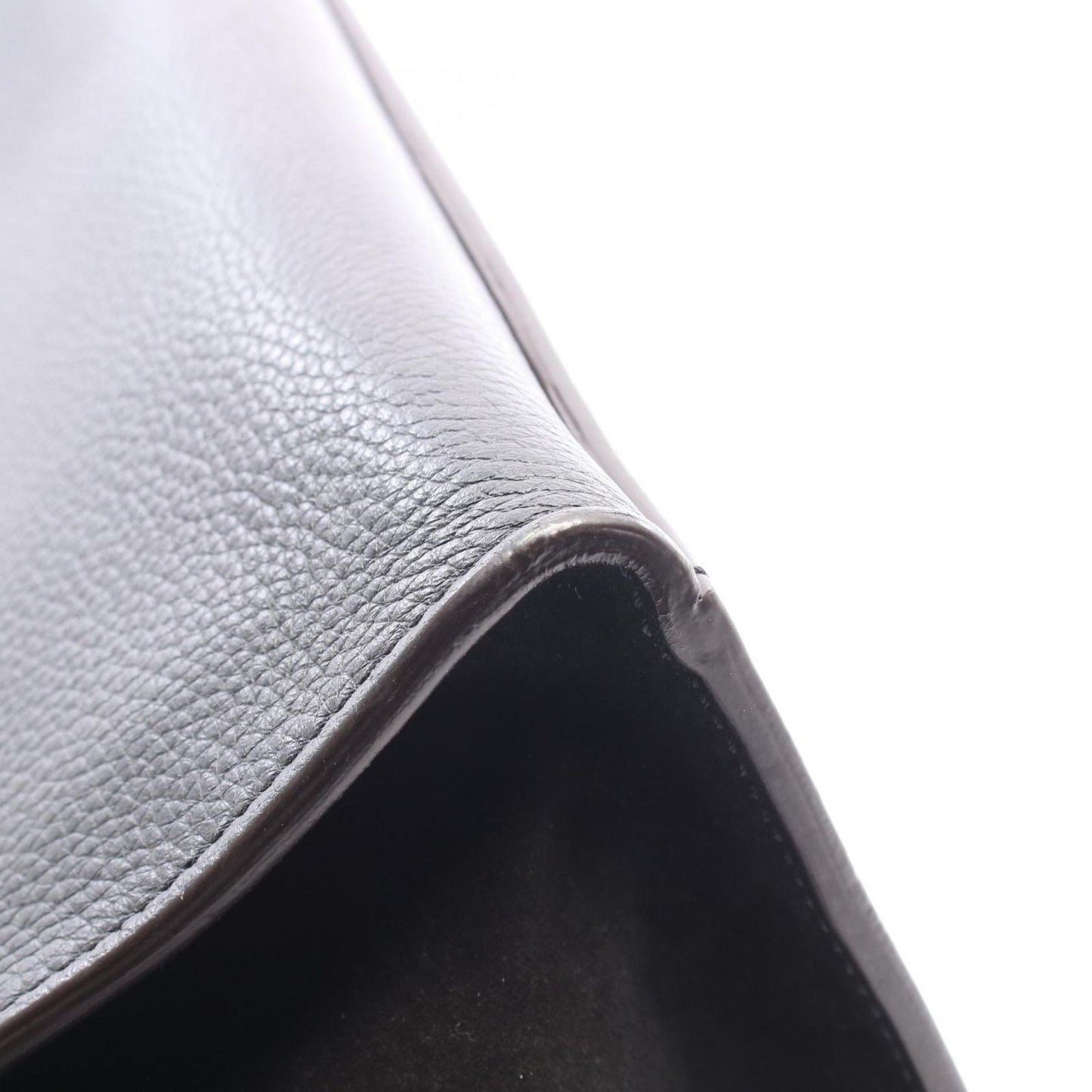 Celine Handbag Trapeze Black Leather Suede — view 6