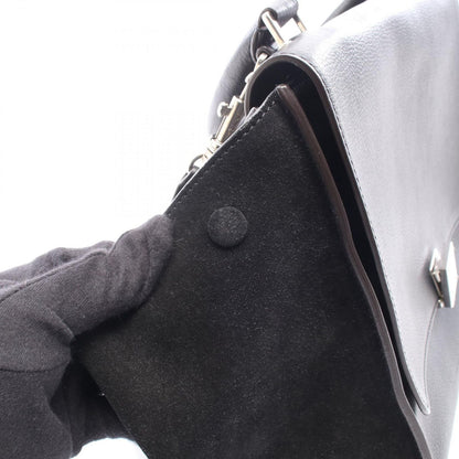 Celine Handbag Trapeze Black Leather Suede — view 5