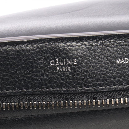 Celine Handbag Trapeze Black Leather Suede — view 4
