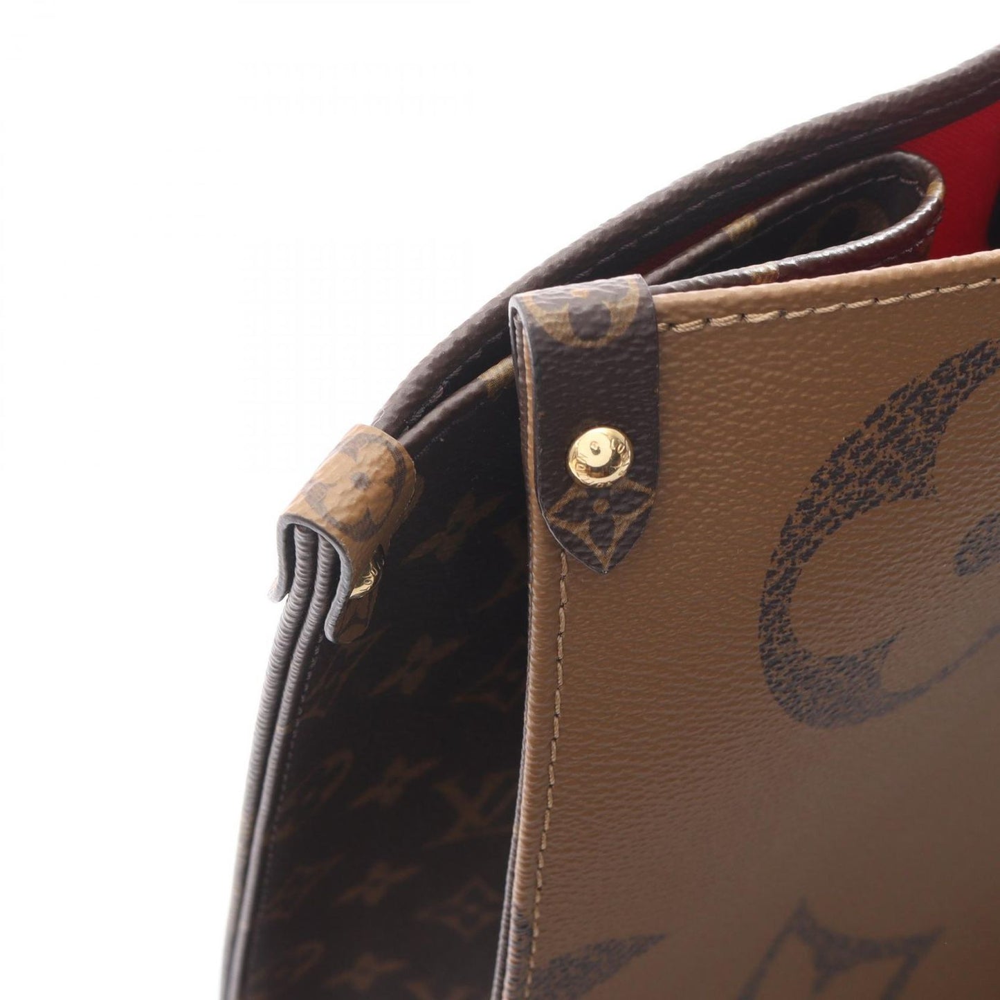 Louis Vuitton Shoulder Bag On The Go GM Monogram Giant Reverse Leather — view 8