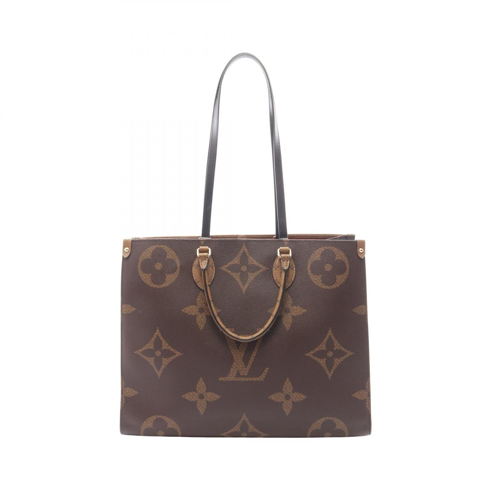 Louis Vuitton Shoulder Bag On The Go GM Monogram Giant Reverse Leather