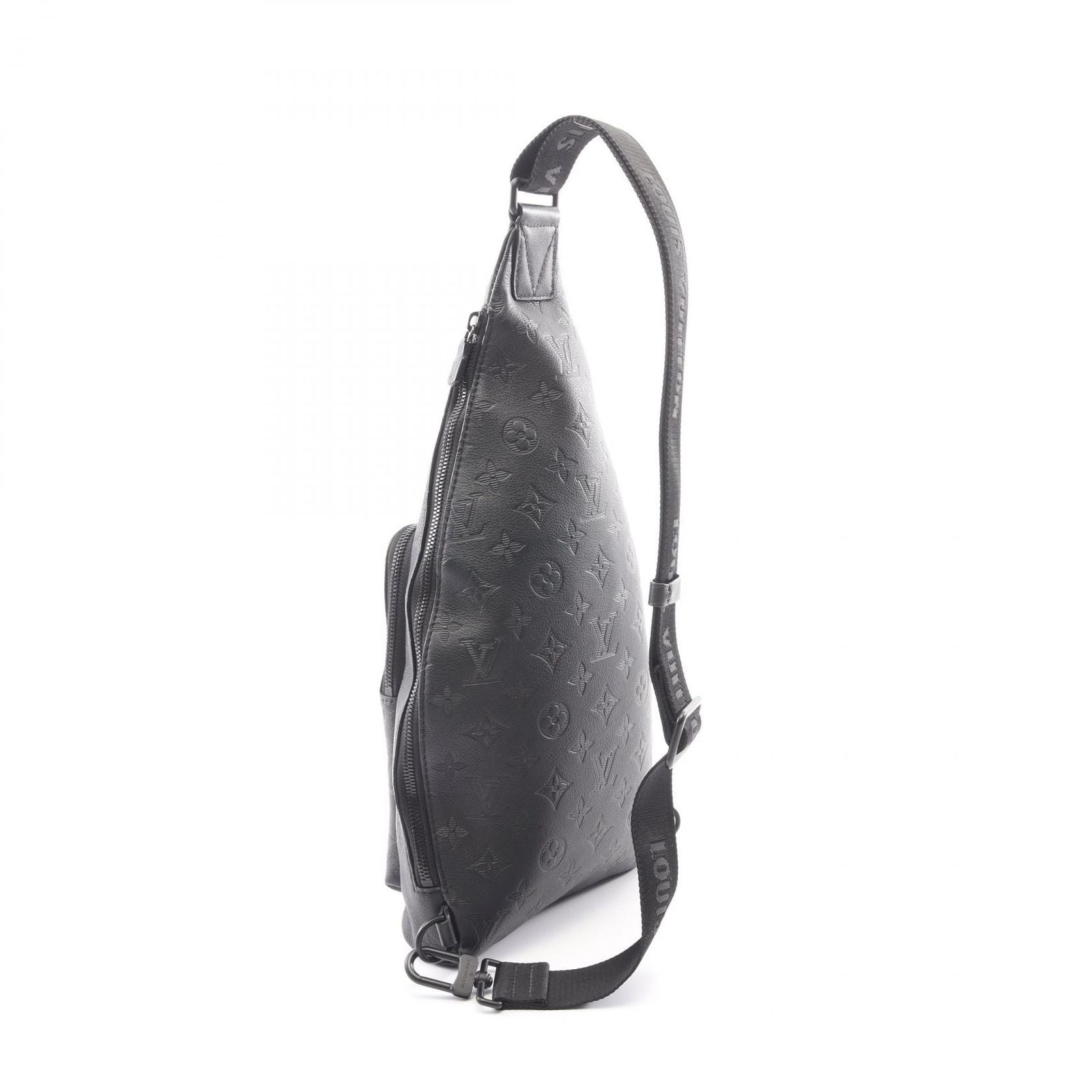 Louis Vuitton Waist Bag Duo Monogram Shadow Noir Leather — view 2