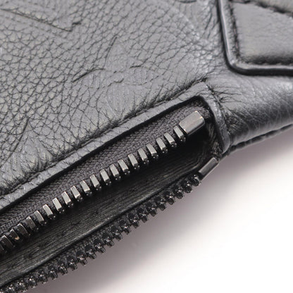Louis Vuitton Waist Bag Duo Monogram Shadow Noir Leather — view 6