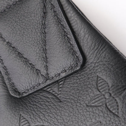 Louis Vuitton Waist Bag Duo Monogram Shadow Noir Leather — view 5