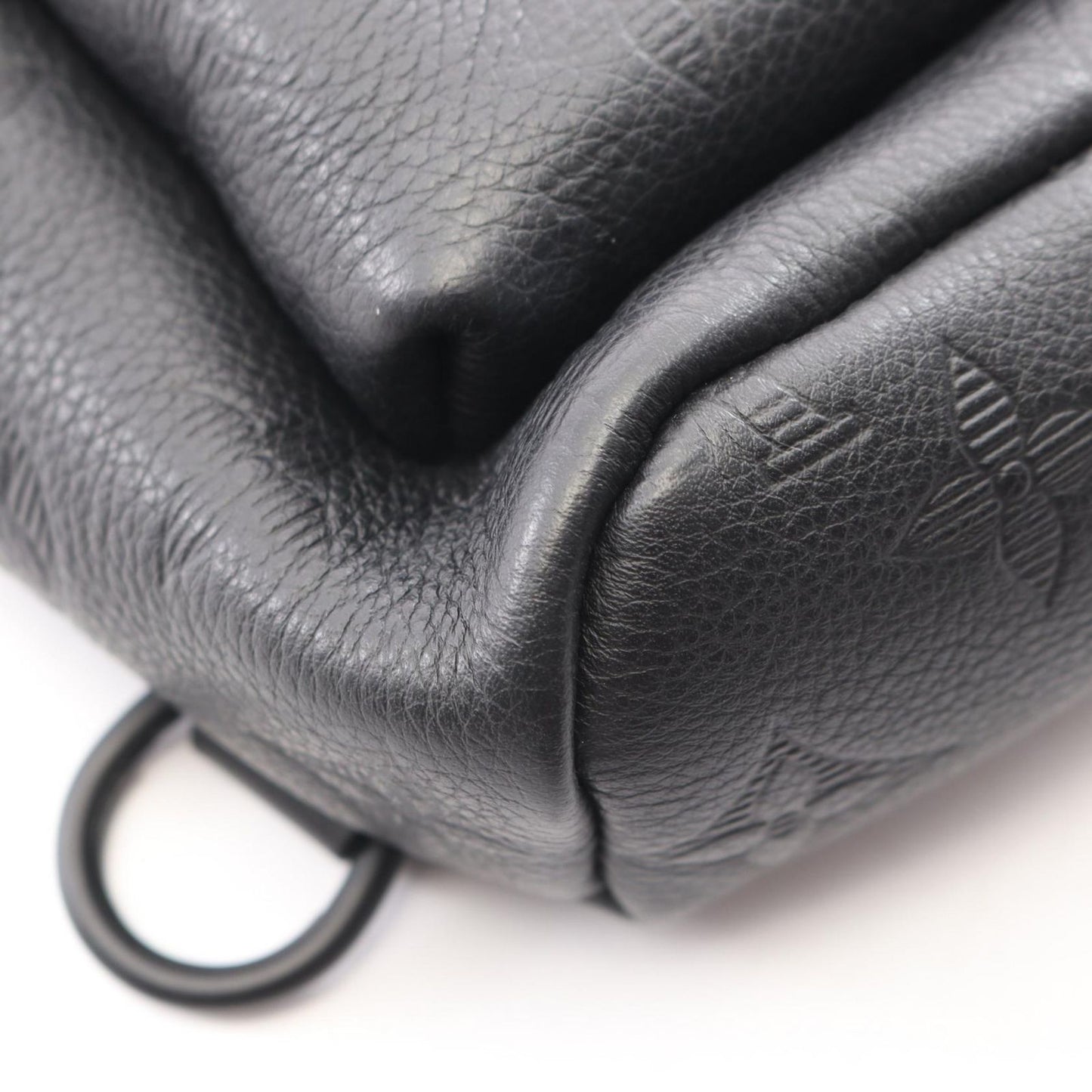 Louis Vuitton Waist Bag Duo Monogram Shadow Noir Leather — view 7