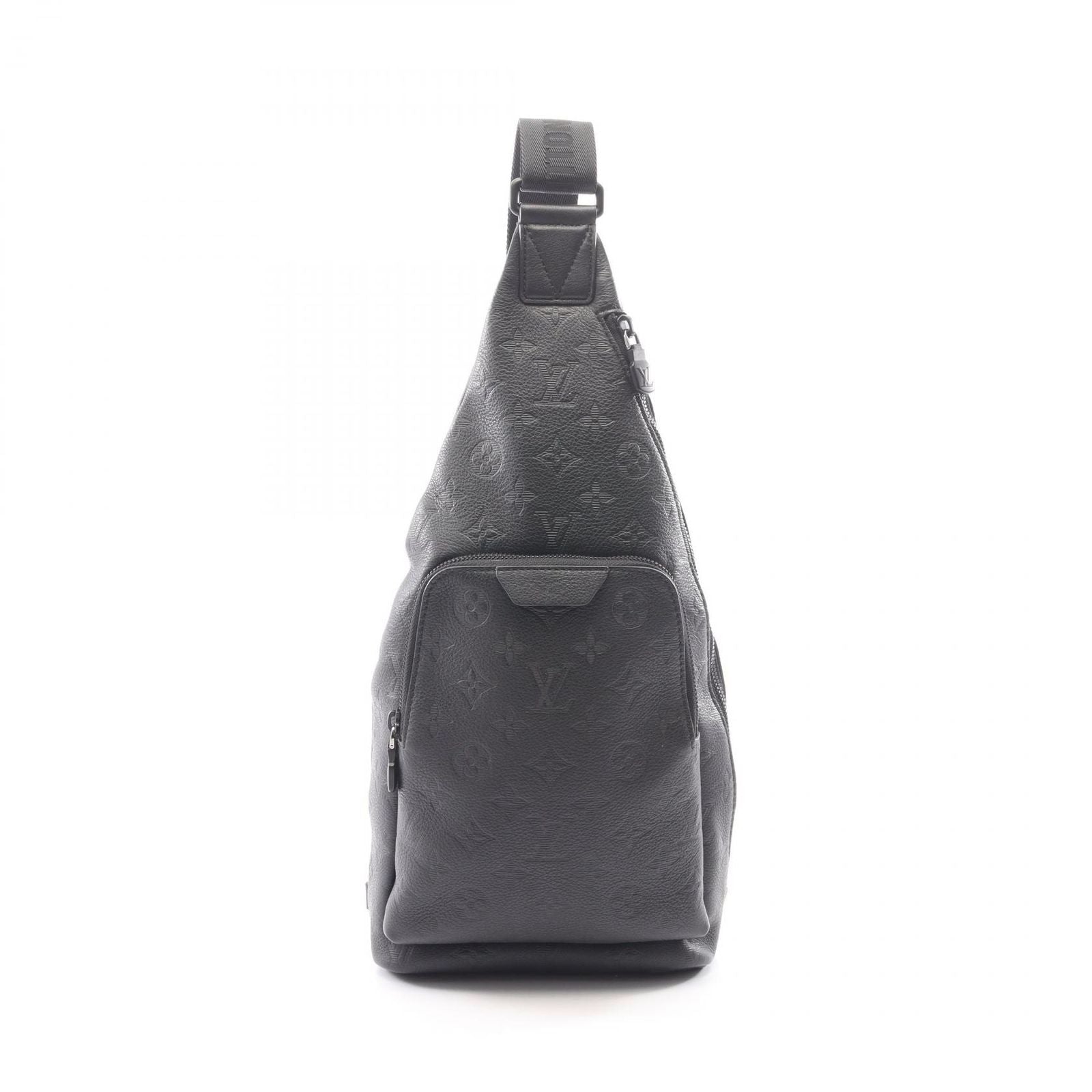 Louis Vuitton Waist Bag Duo Monogram Shadow Noir Leather