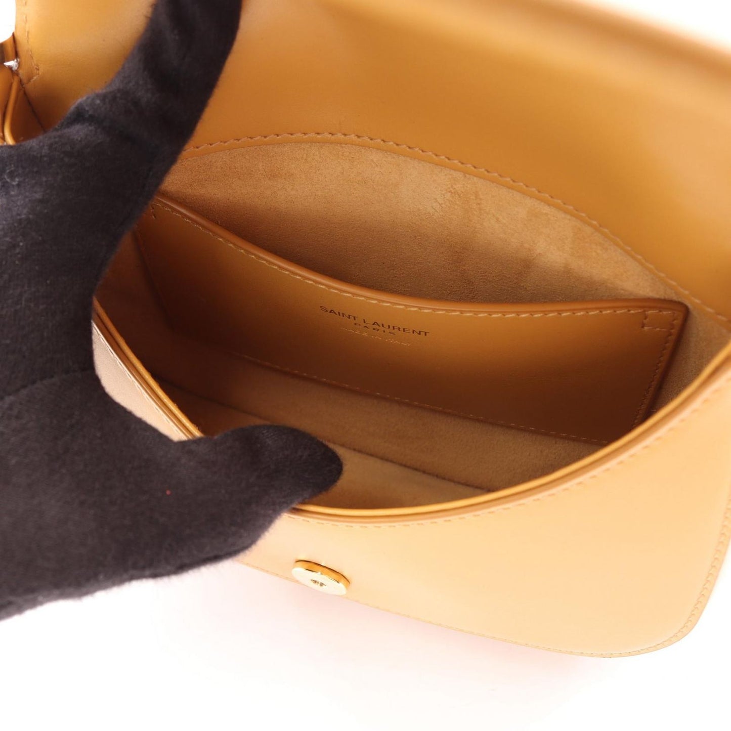 Saint Laurent Paris Handbag Voltaire Mini Camel Leather — view 3