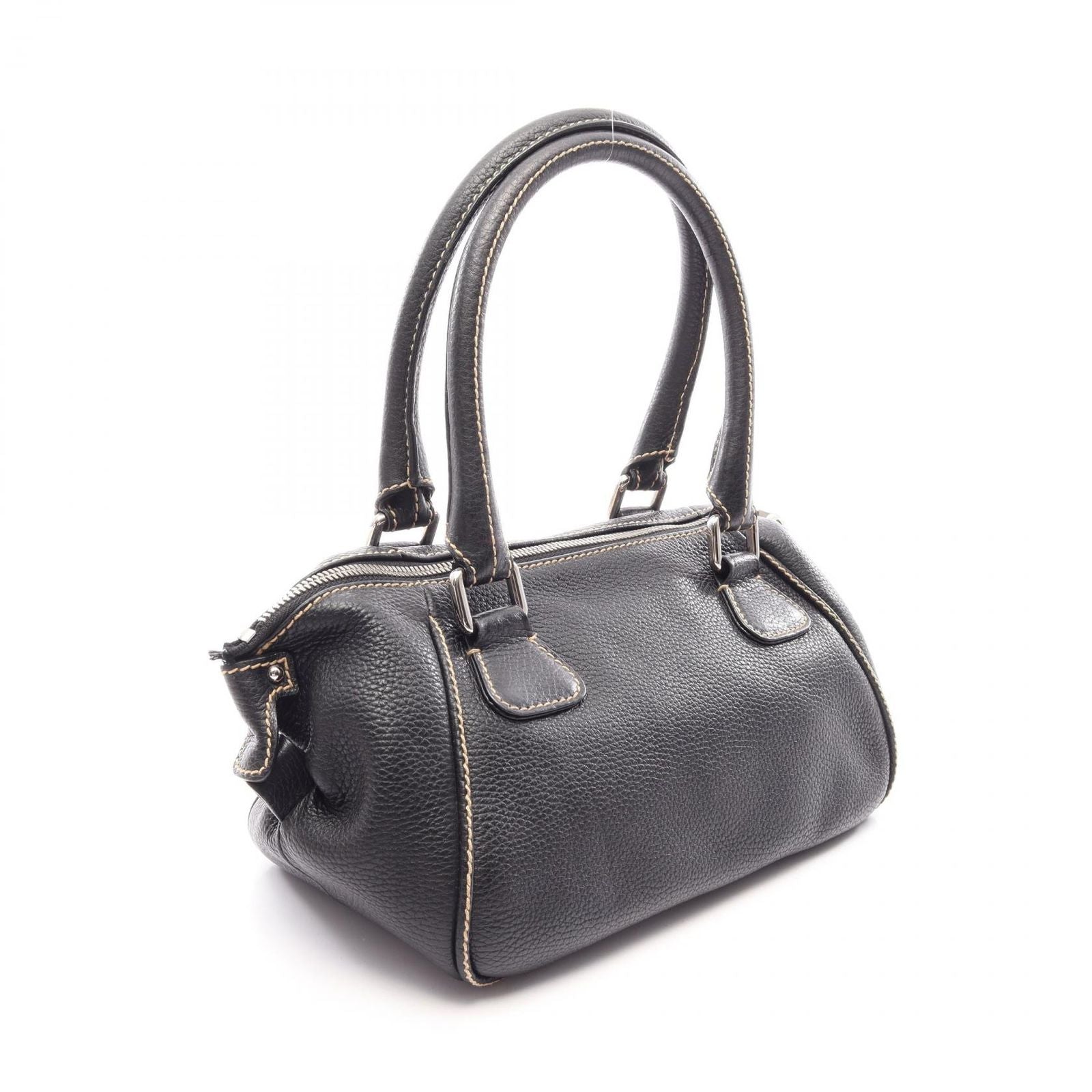 Chanel Handbag Logo Fringe Black Leather — view 2