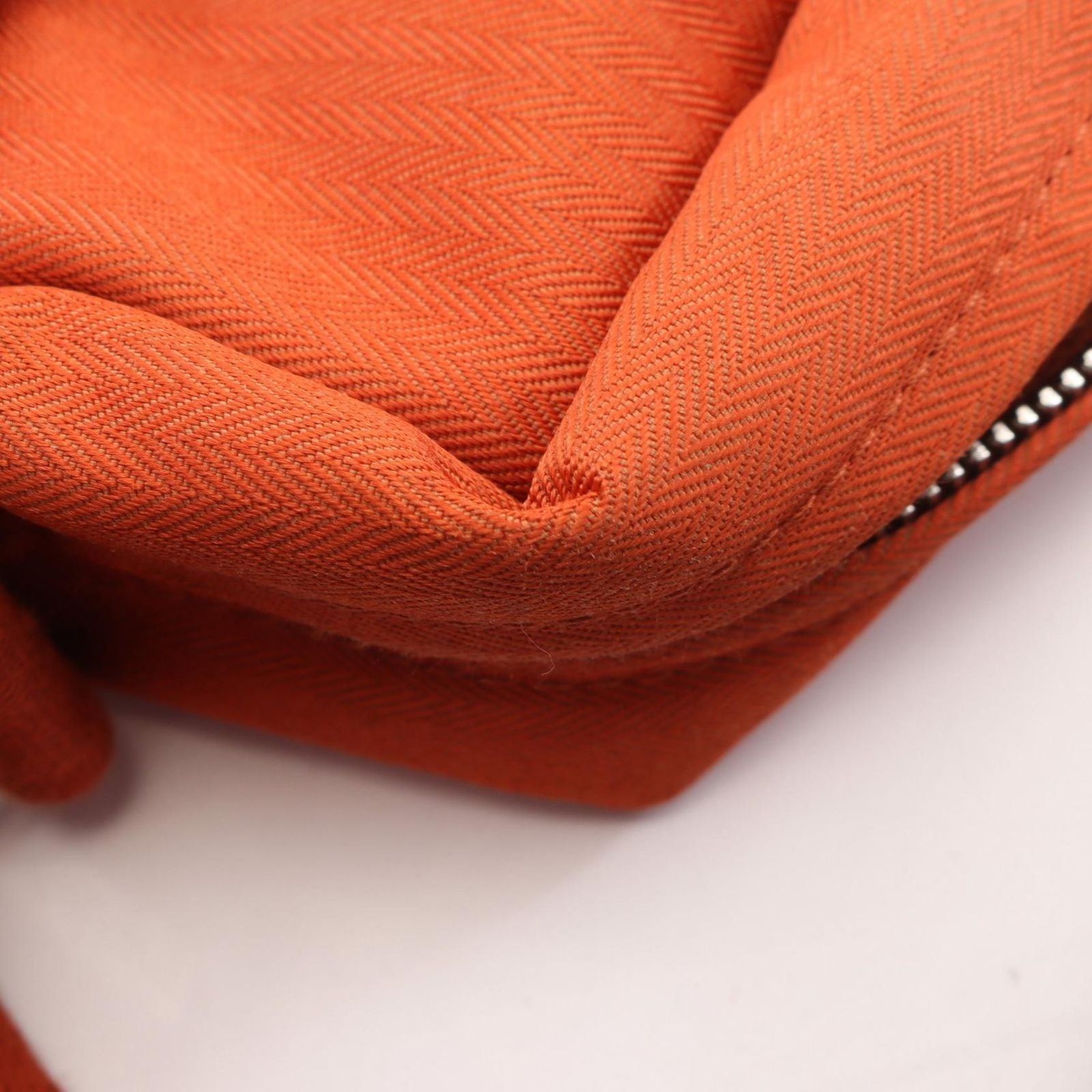 Hermes Shoulder Bag Acapulco Besace MM Brick Canvas Leather — view 8