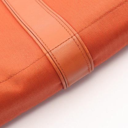 Hermes Shoulder Bag Acapulco Besace MM Brick Canvas Leather — view 7