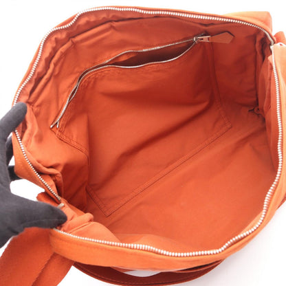 Hermes Shoulder Bag Acapulco Besace MM Brick Canvas Leather — view 3