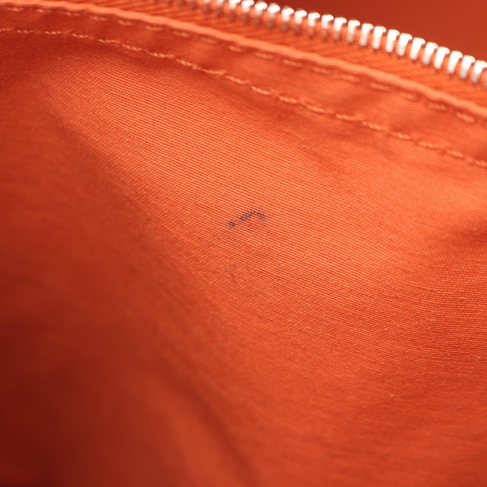 Hermes Shoulder Bag Acapulco Besace MM Brick Canvas Leather — view 5