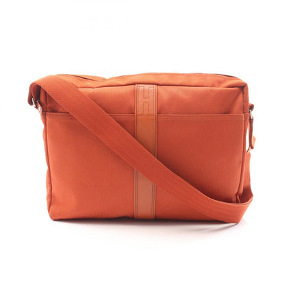 Hermes Shoulder Bag Acapulco Besace MM Brick Canvas Leather