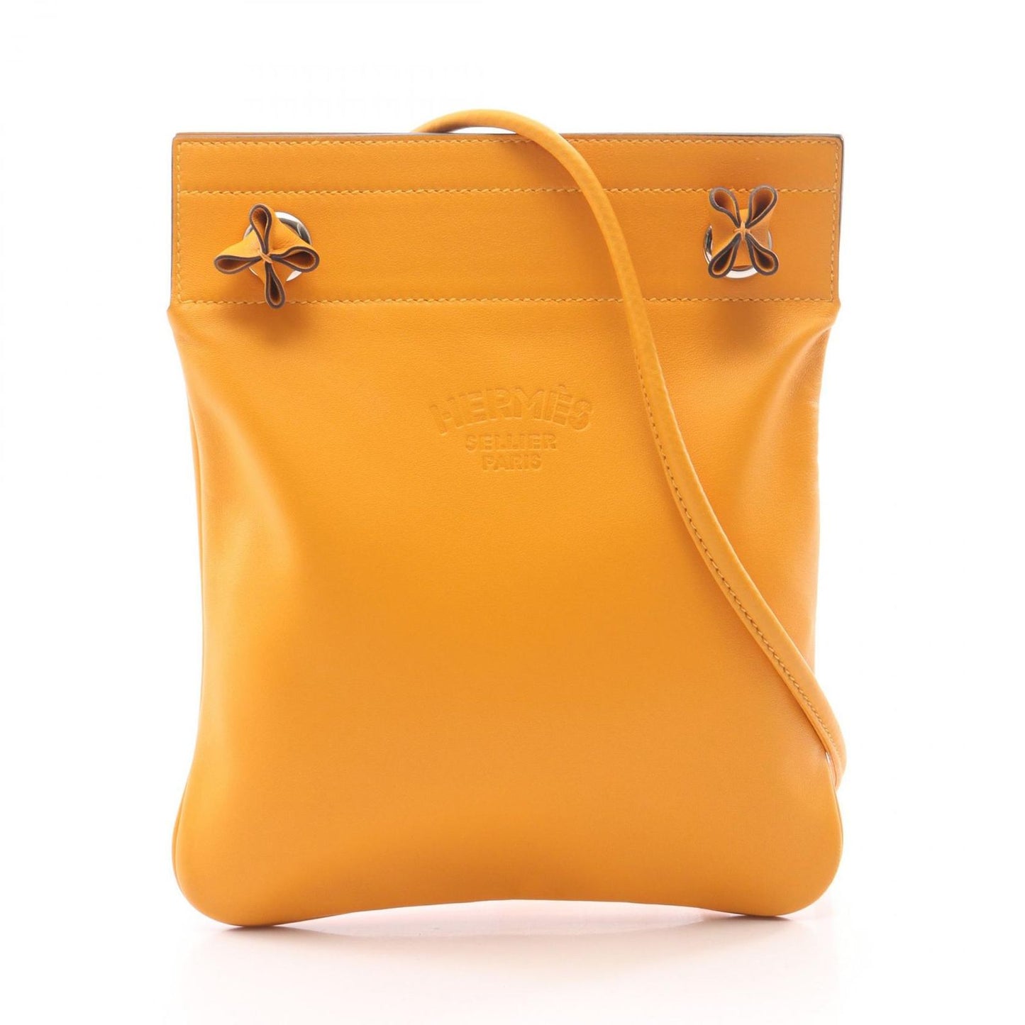 Hermes Shoulder Bag Sac Aline Mini Mutard Leather