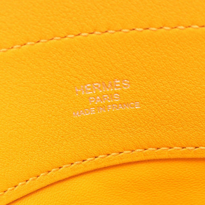 Hermes Shoulder Bag Sac Aline Mini Mutard Leather — view 4