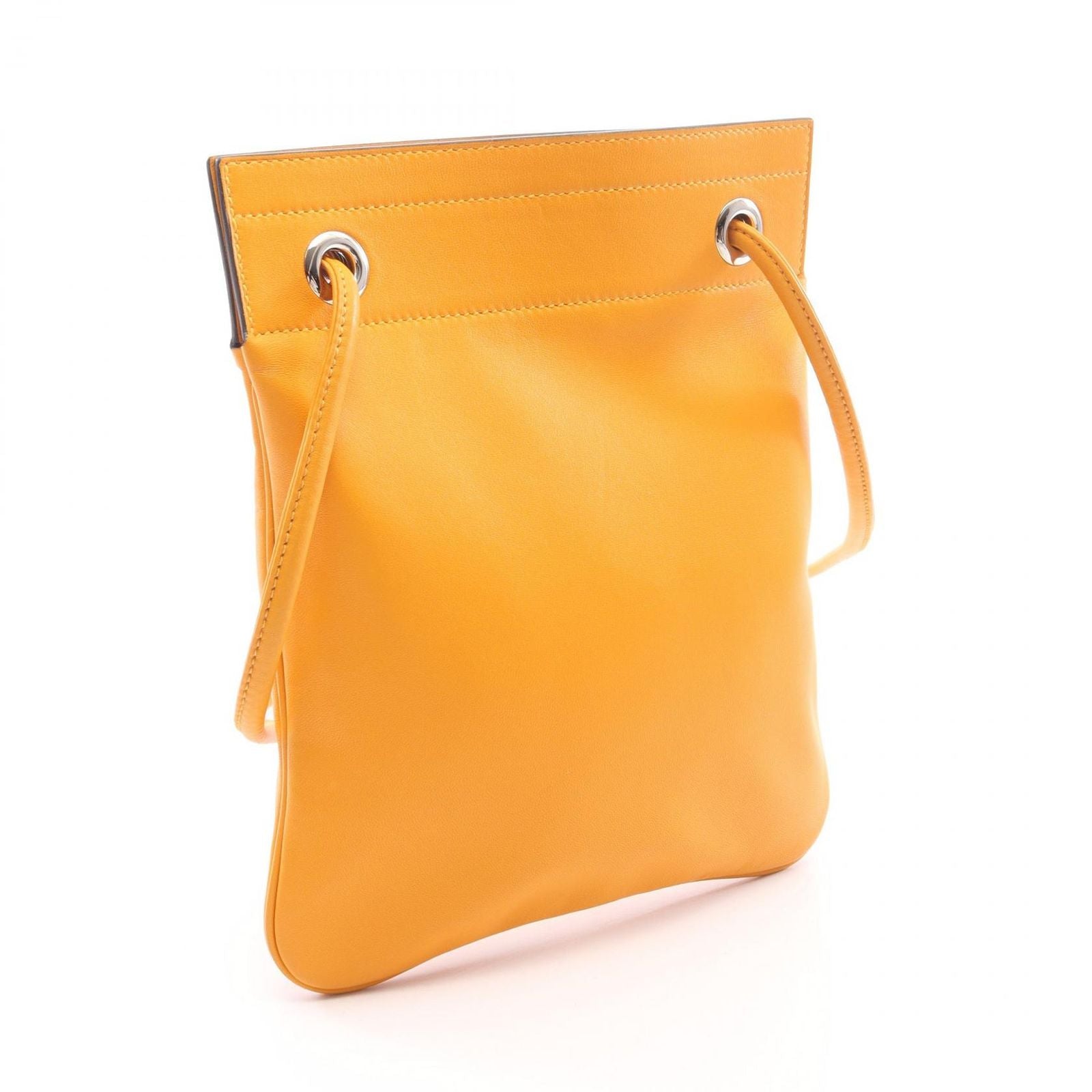 Hermes Shoulder Bag Sac Aline Mini Mutard Leather — view 2