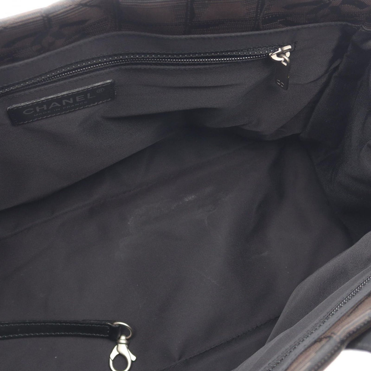 Chanel Tote Bag New Travel Line PM Dark Brown Canvas Leather PM — view 6