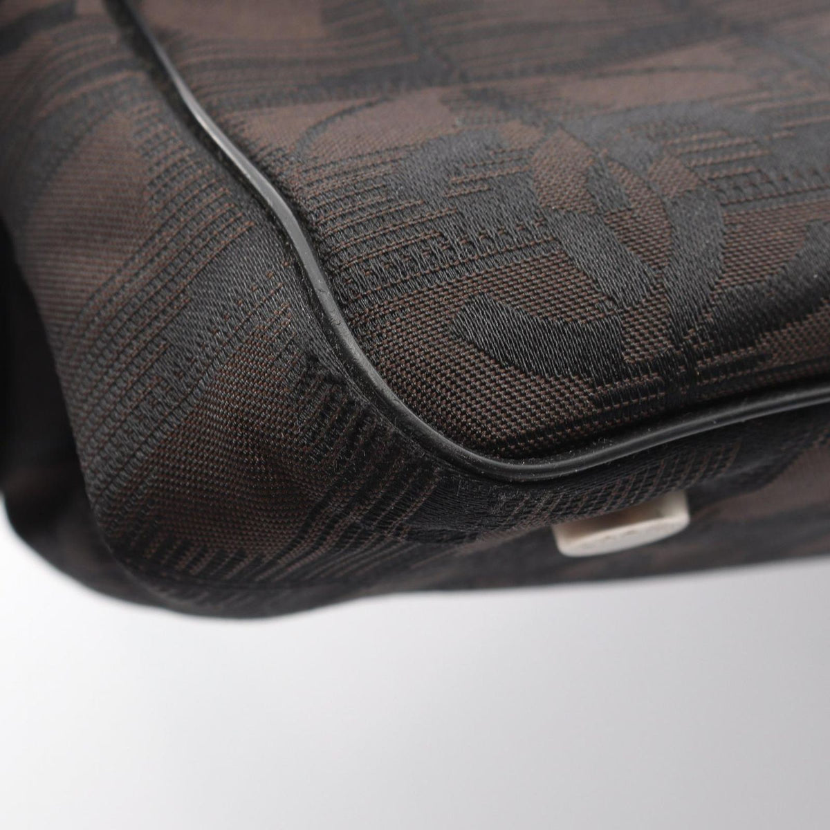 Chanel Tote Bag New Travel Line PM Dark Brown Canvas Leather PM — view 7