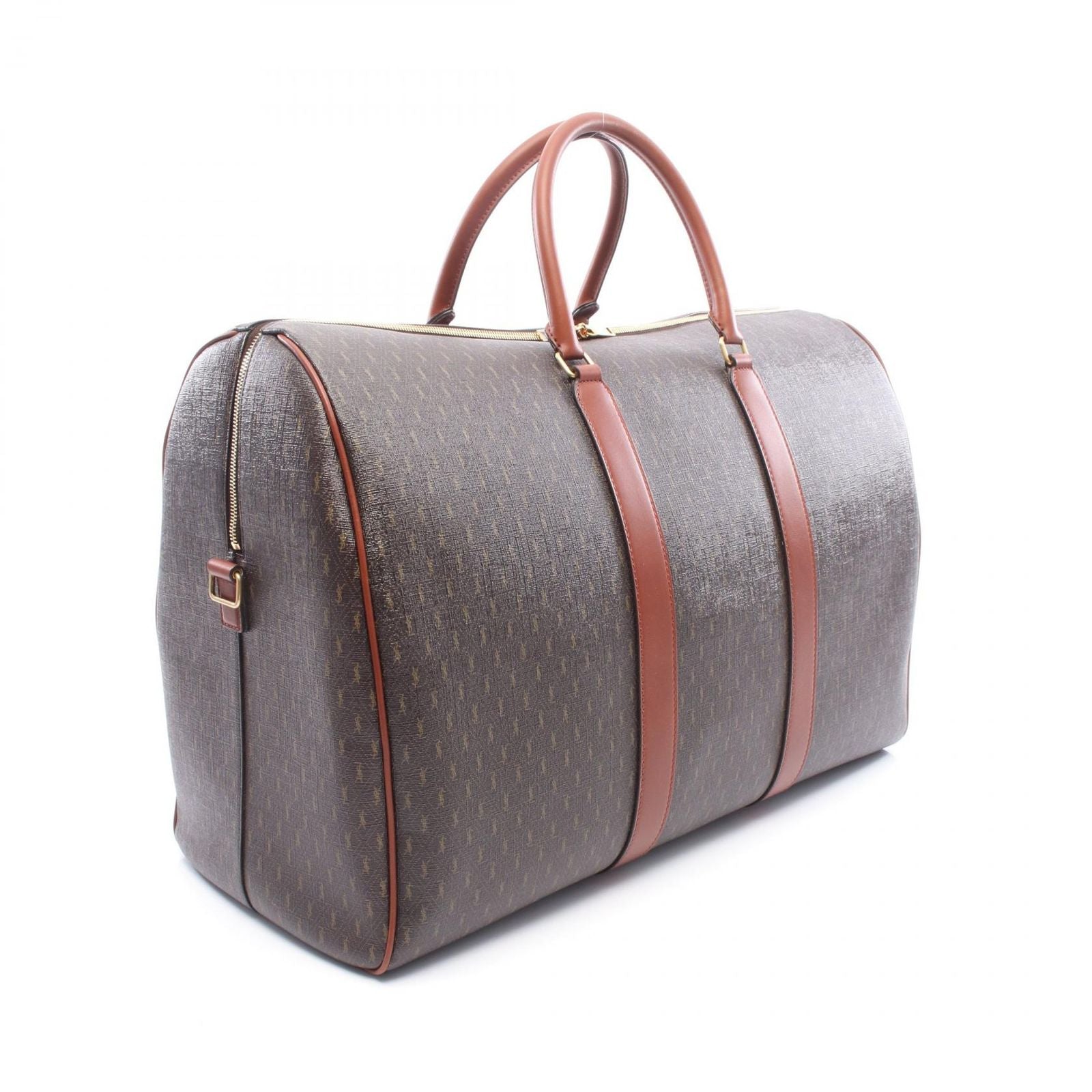 Saint Laurent Paris Boston Bag le Monogram Duffle 2-Way Brown Dark Canvas — view 2