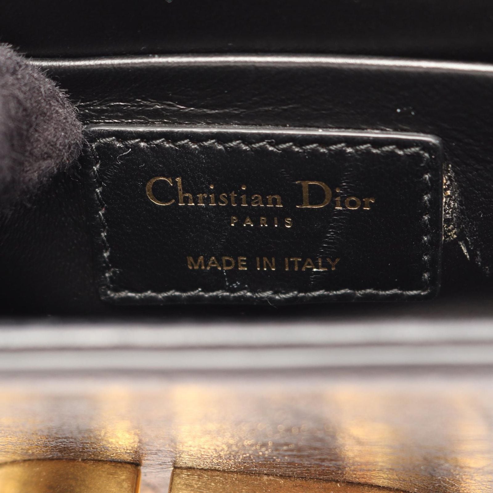 Dior Shoulder Bag 30 Montaigne Box Black Leather — view 4