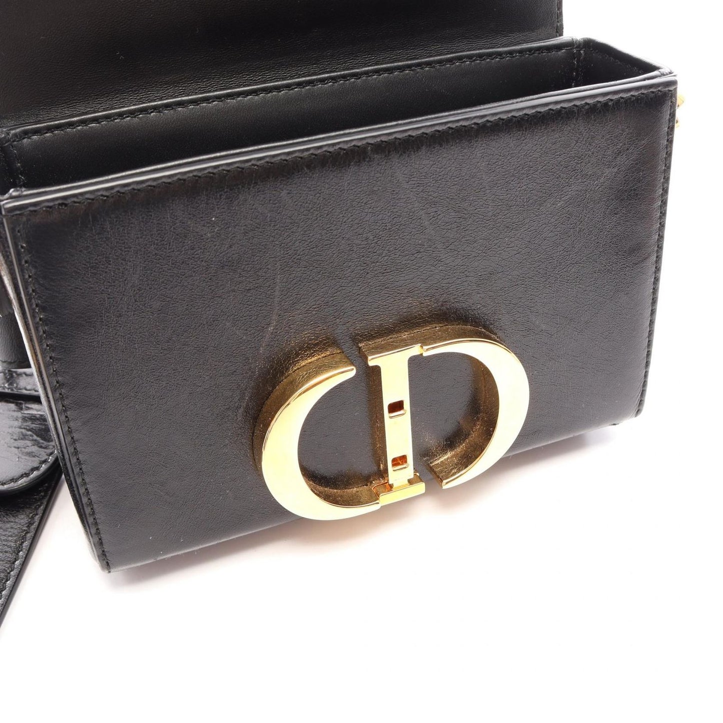 Dior Shoulder Bag 30 Montaigne Box Black Leather — view 6