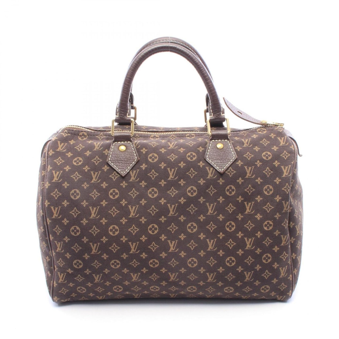 Louis Vuitton Handbag Speedy 30 Ebene Canvas Leather