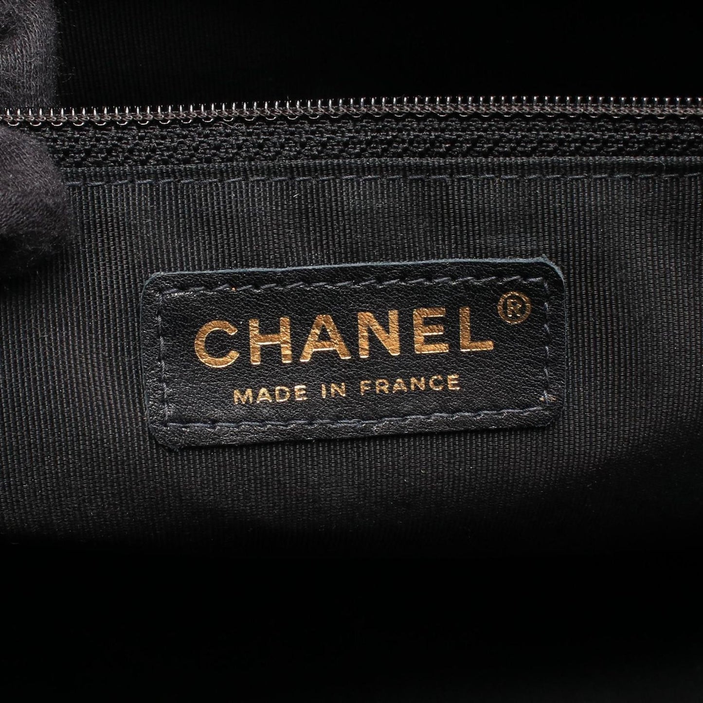 Chanel Quilted CC Logo Black Caviar Leather CC Boston Bag — view 4