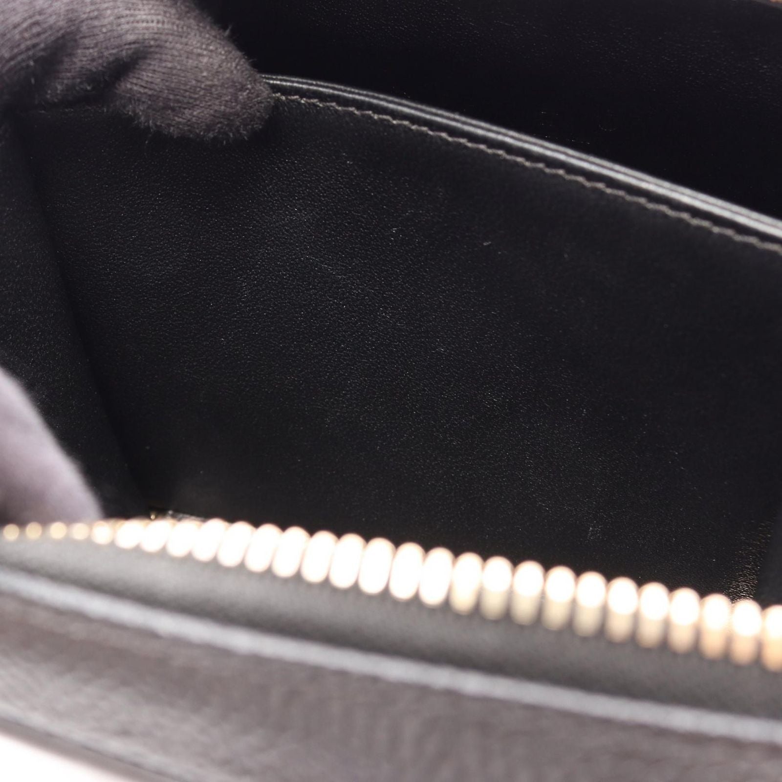 Chanel Shoulder Bag CC Figry Small Vanity Black Caviar Leather CC Quilted Chain — view 7