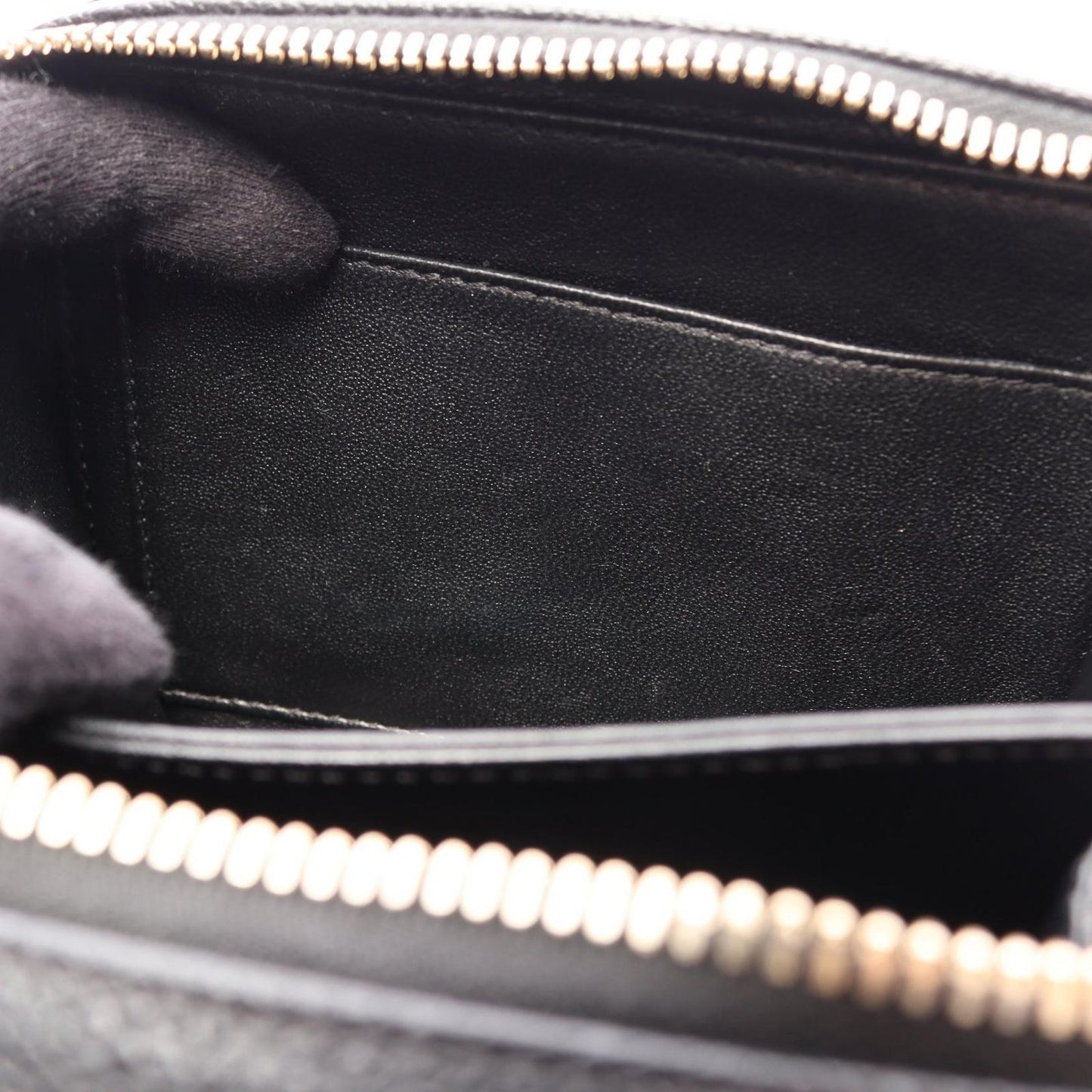 Chanel Shoulder Bag CC Figry Small Vanity Black Caviar Leather CC Quilted Chain — view 6