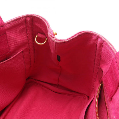 Prada Tote Bag Canapa Mini 2-Way Pink Gray Canvas — view 8