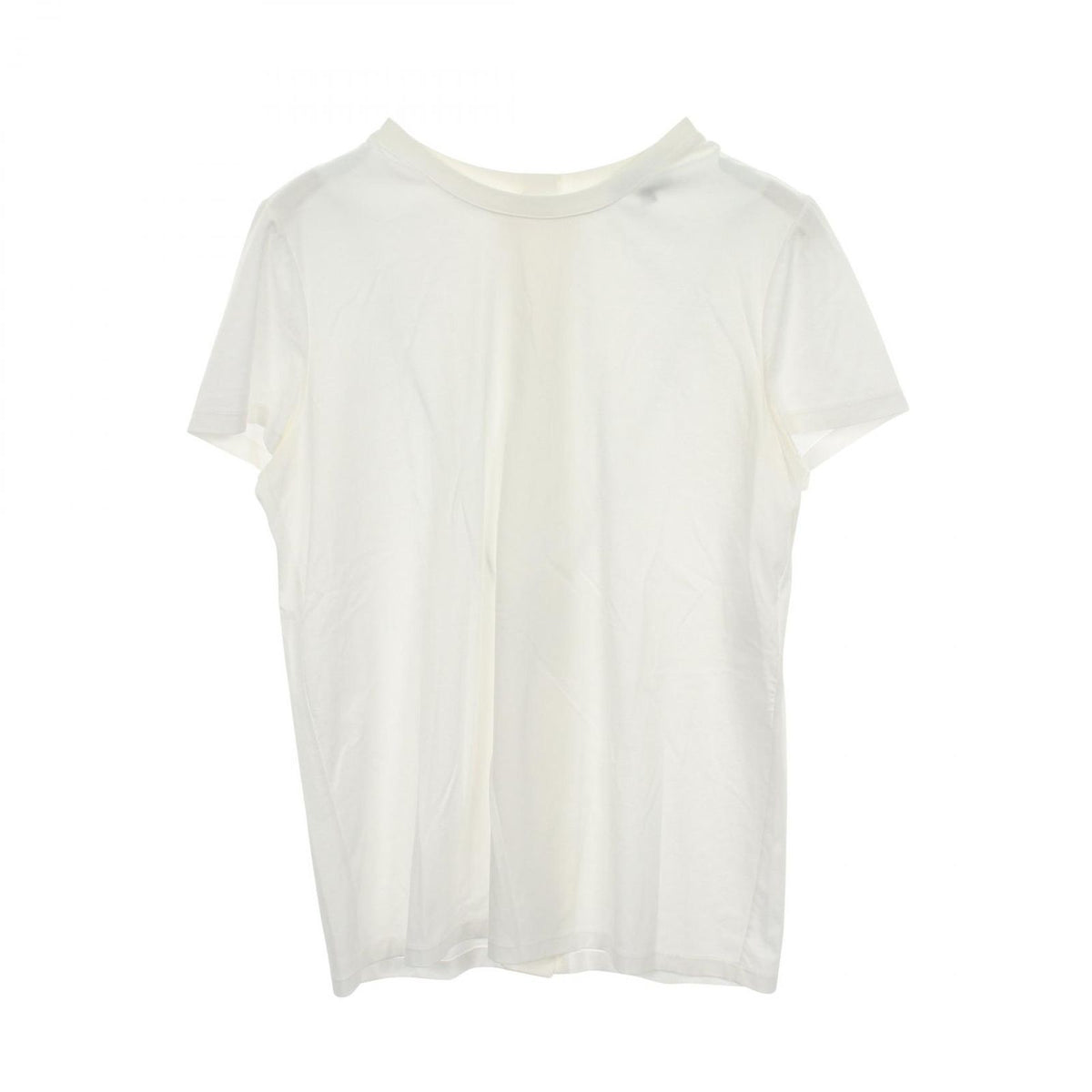 Chanel Short Sleeve T-Shirt CC Logo Button Cotton