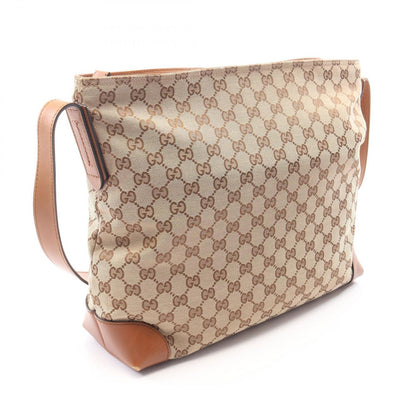 Gucci Shoulder Bag Canvas Sherry Line Beige Brown Green — view 2