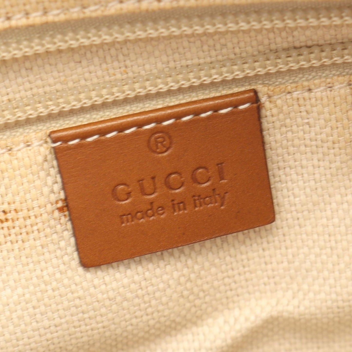 Gucci Shoulder Bag Canvas Sherry Line Beige Brown Green — view 4
