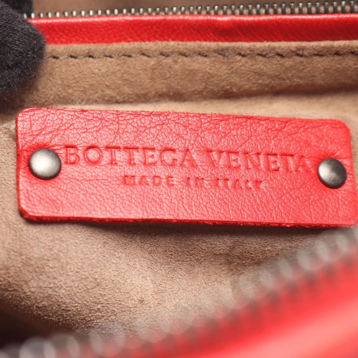 Bottega Veneta Shoulder Bag Nodini Intrecciato Red Leather — view 4