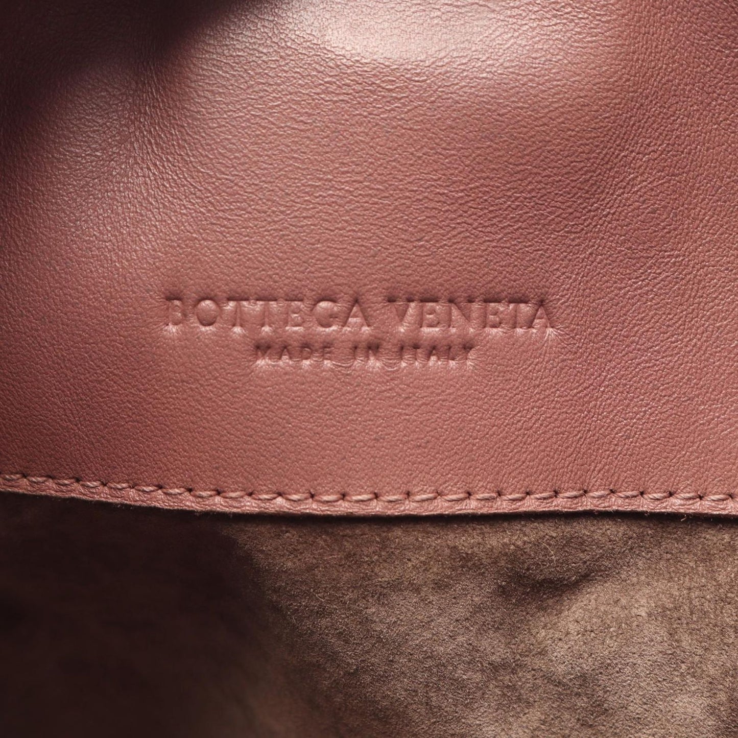 Bottega Veneta Tote Bag Intrecciato Pink Leather — view 4