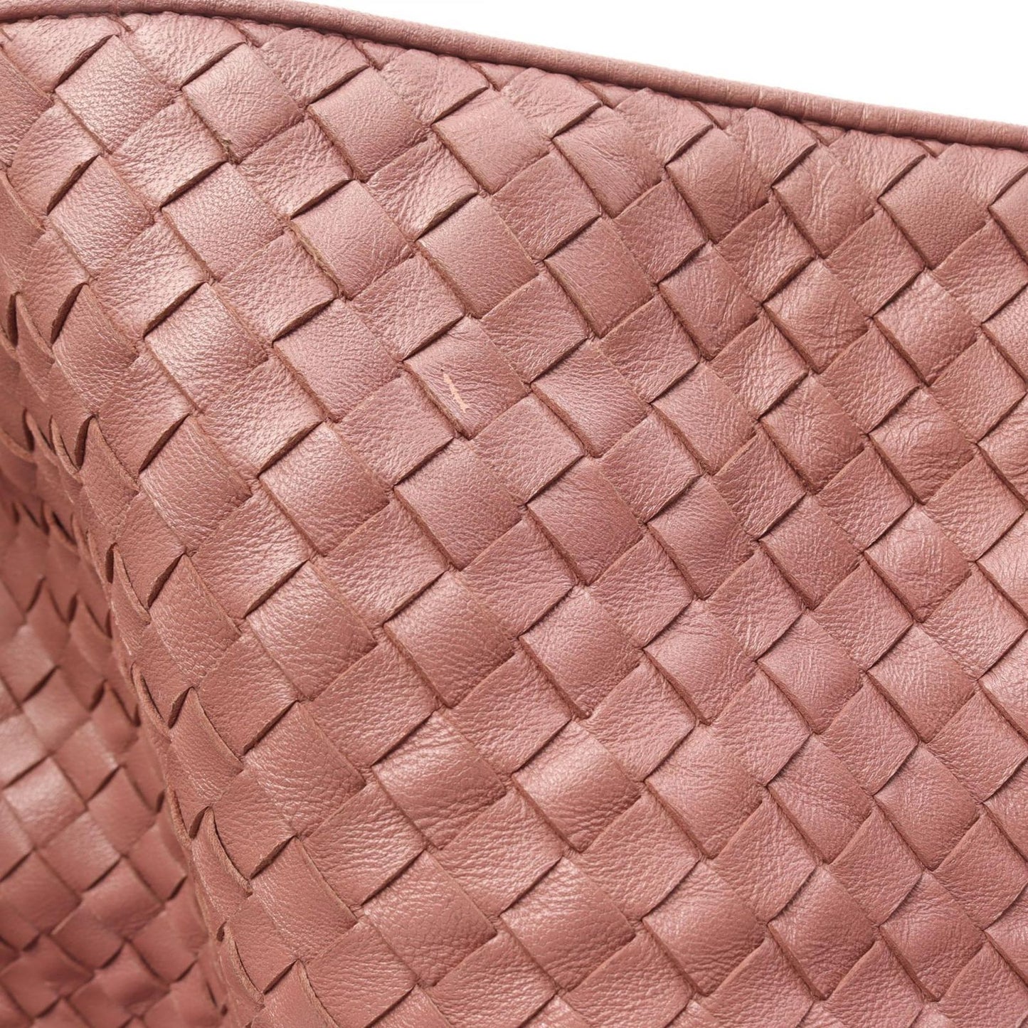 Bottega Veneta Tote Bag Intrecciato Pink Leather — view 7