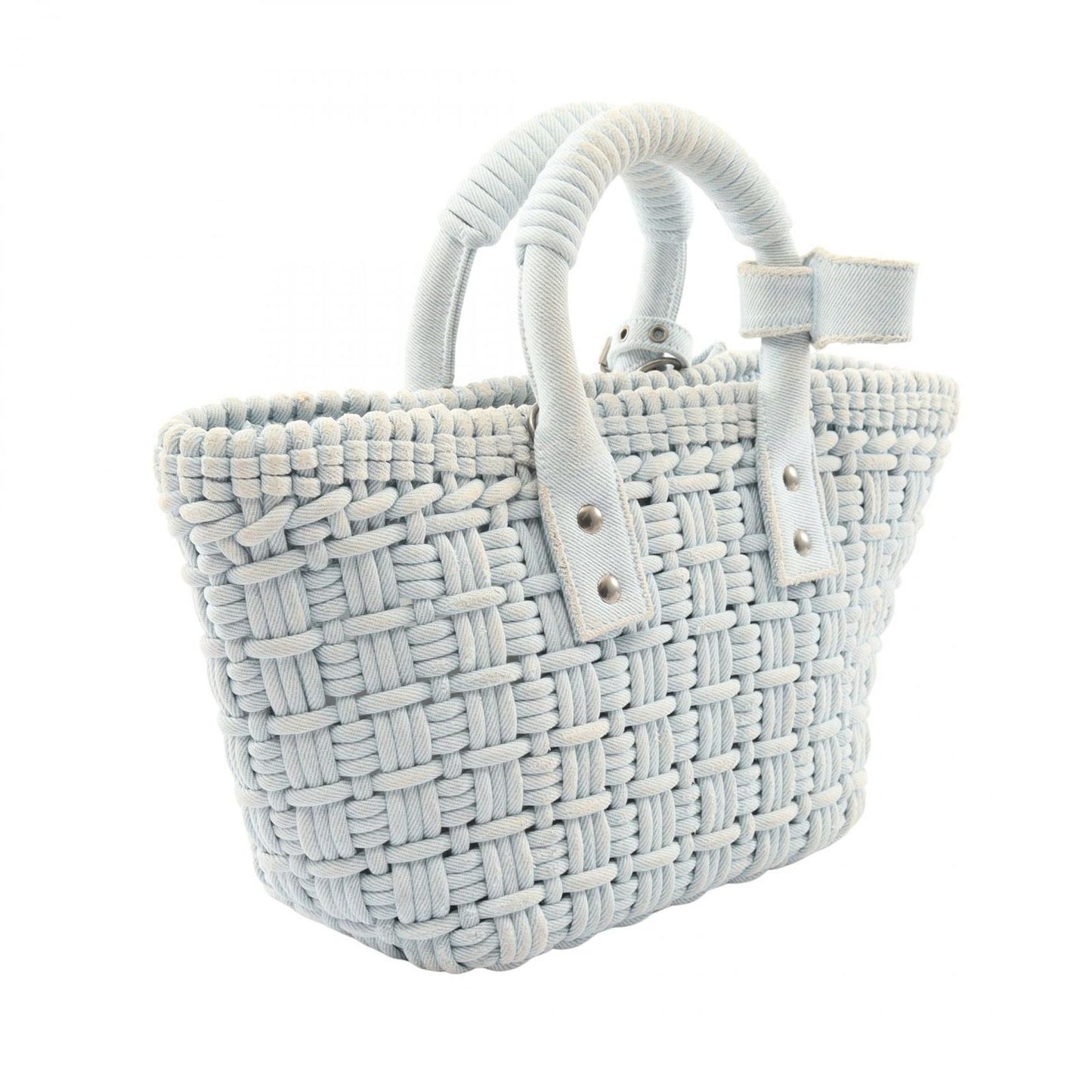Balenciaga Tote Bag Bistro XS Basket 2-Way Light Blue Denim XS — view 2