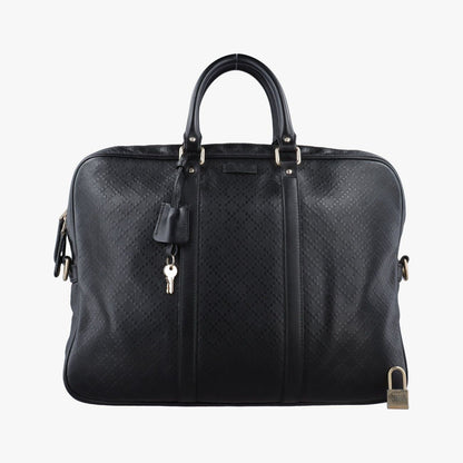 Gucci Diamante Black Leather