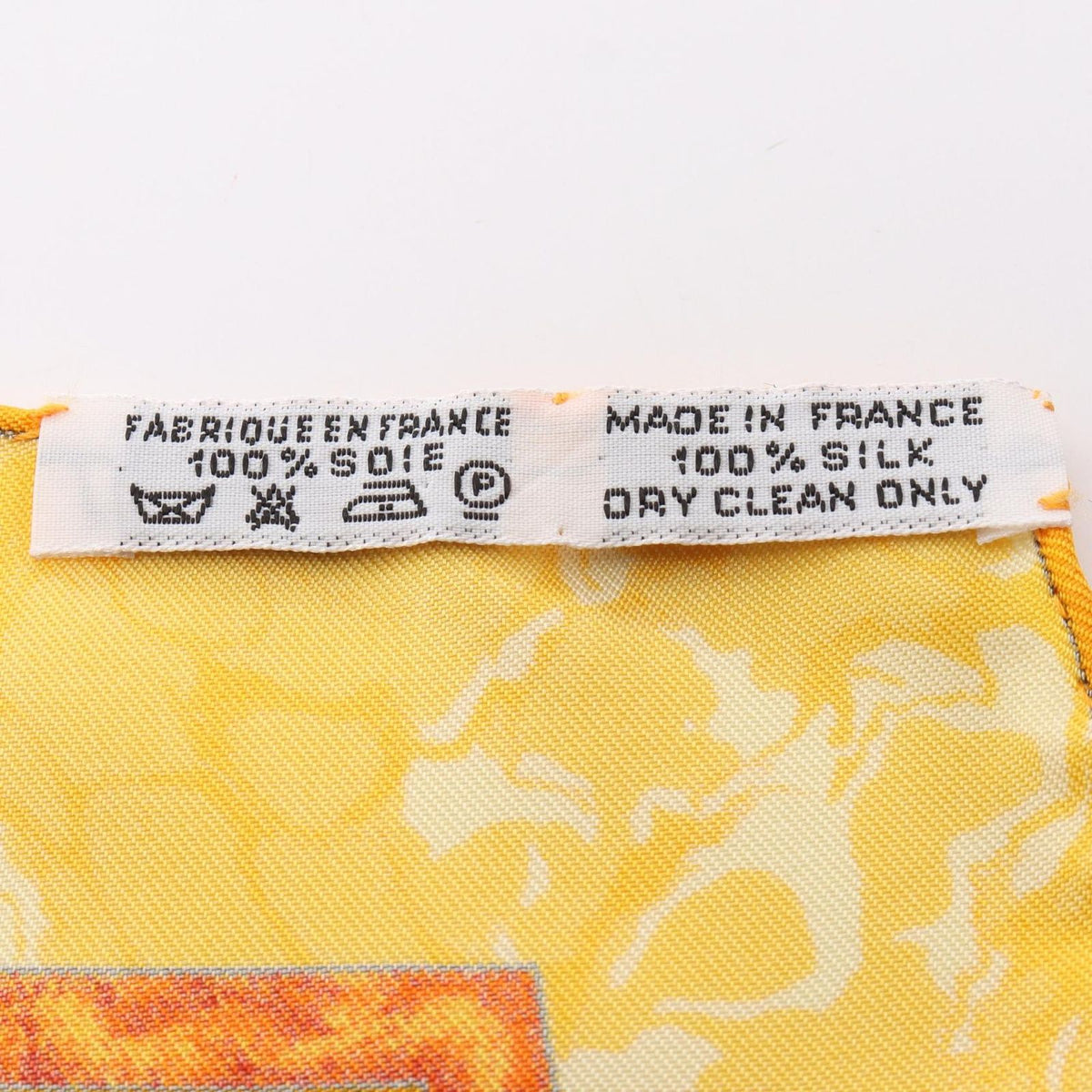 Hermes Scarf Carre 90 Gloria Soli Orange Silk — view 3