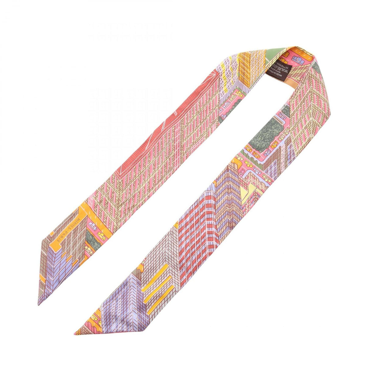Hermes Scarf Twilly Pantin City Ribbon Silk — view 2