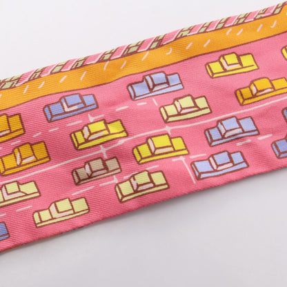 Hermes Scarf Twilly Pantin City Ribbon Silk — view 6