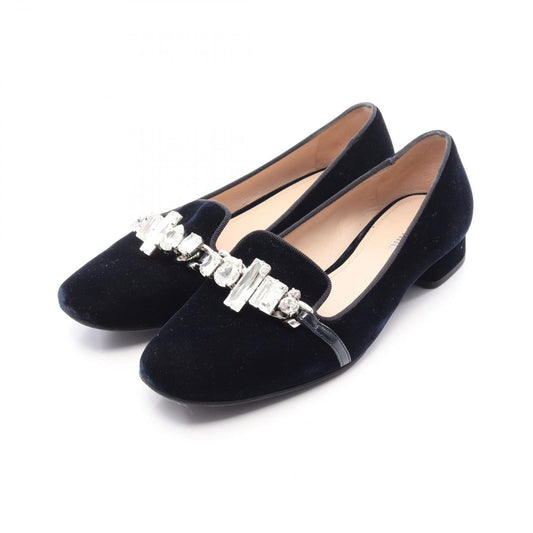 Miu Miu Bijou Black Flat Shoes
