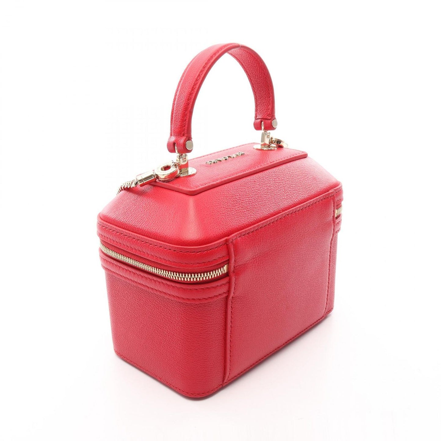 Bvlgari Handbag Serpenti Box 2-Way Red Leather Forever — view 2