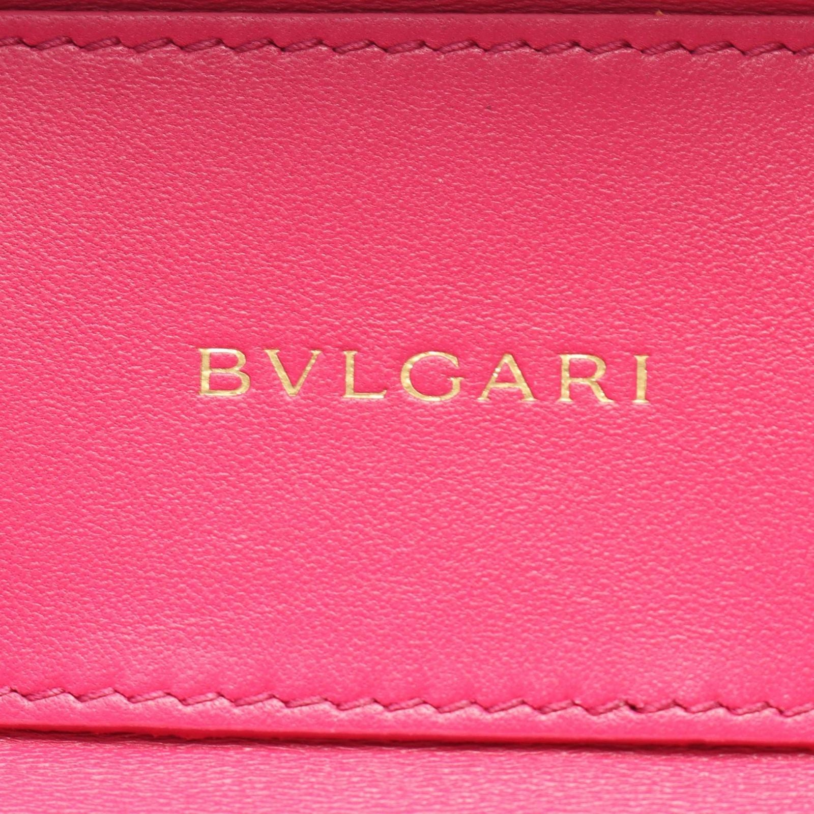 Bvlgari Handbag Serpenti Box 2-Way Red Leather Forever — view 5