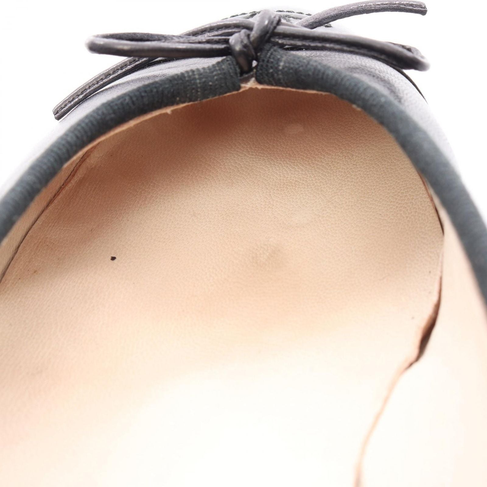 Chanel Pumps CC Logo BK Leather Ballet Shoes — view 7