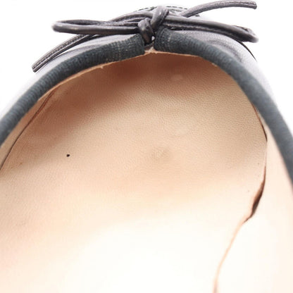 Chanel Pumps CC Logo BK Leather Ballet Shoes — view 7