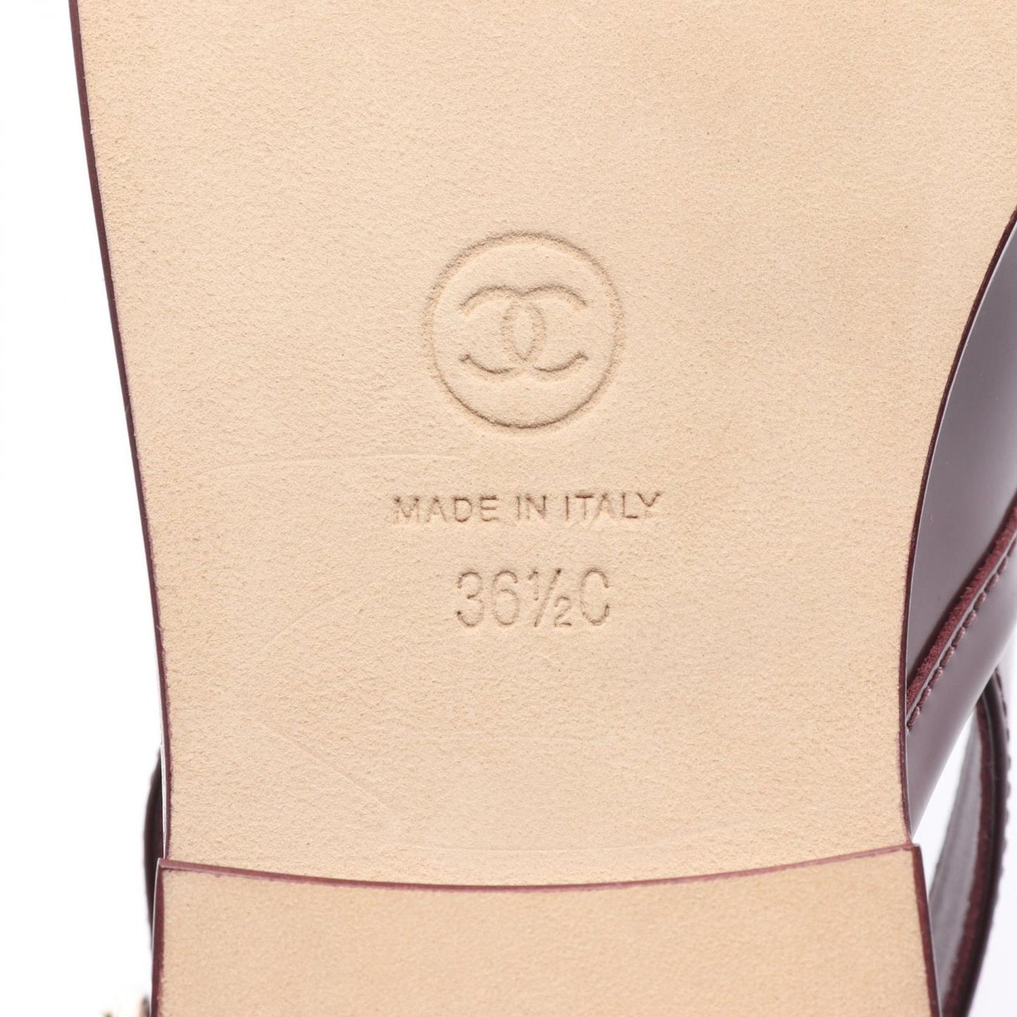 Chanel Sandals CC Logo Sling Back Loafers Leather — view 6